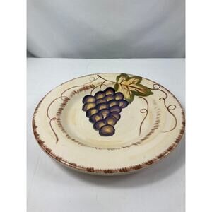 Tabletops Unlimited Vintage Set of 3 Dinner Plates - Grape Vine 10.75"